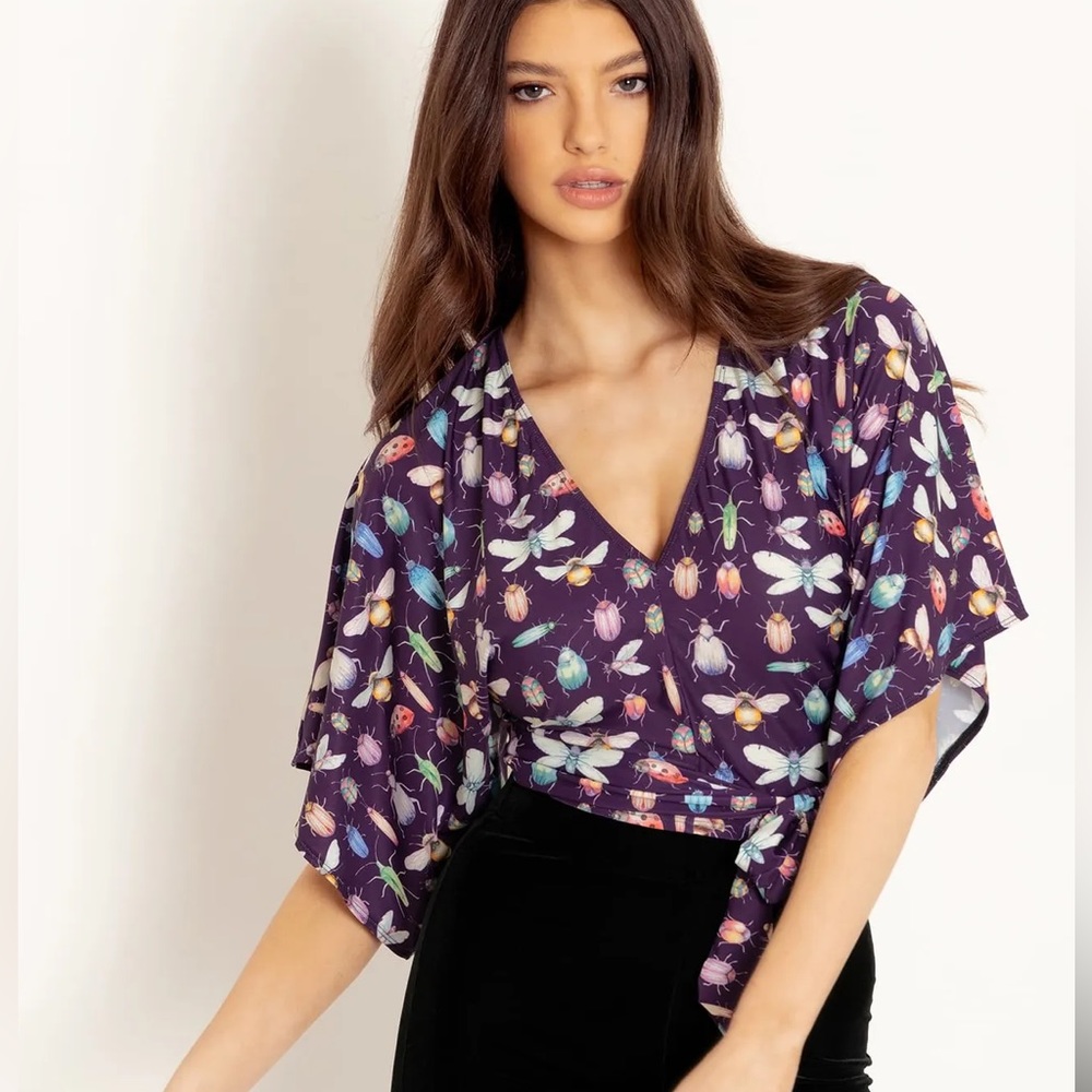 ISO!!! BLACKMILK LOVEBUGS KIMONO TIE TOP- Size M